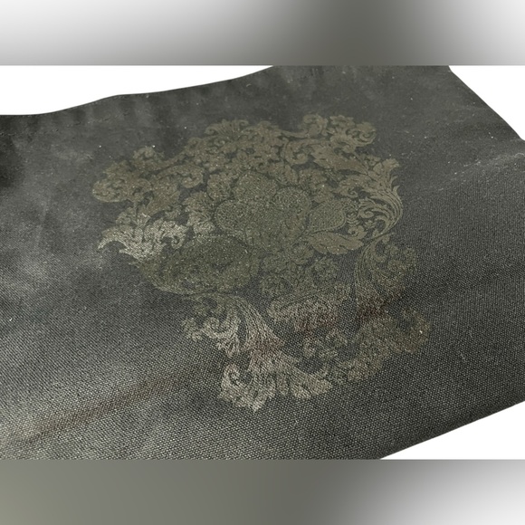 Anna Sui x Target Black Canvas Tote Bag w/Vibrant Purple Lining, Limited Edition - Picture 3 of 15